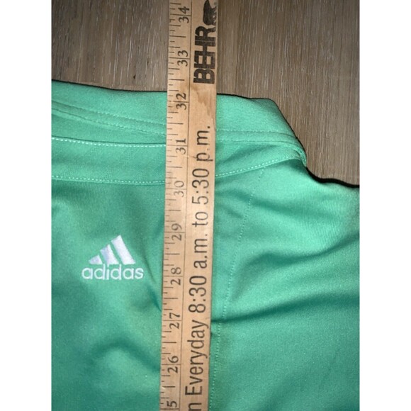 Adidas Climacool Formotion Mens XL Golf Long Sleeve Polo Shirt Lime Green Tennis - Picture 12 of 13